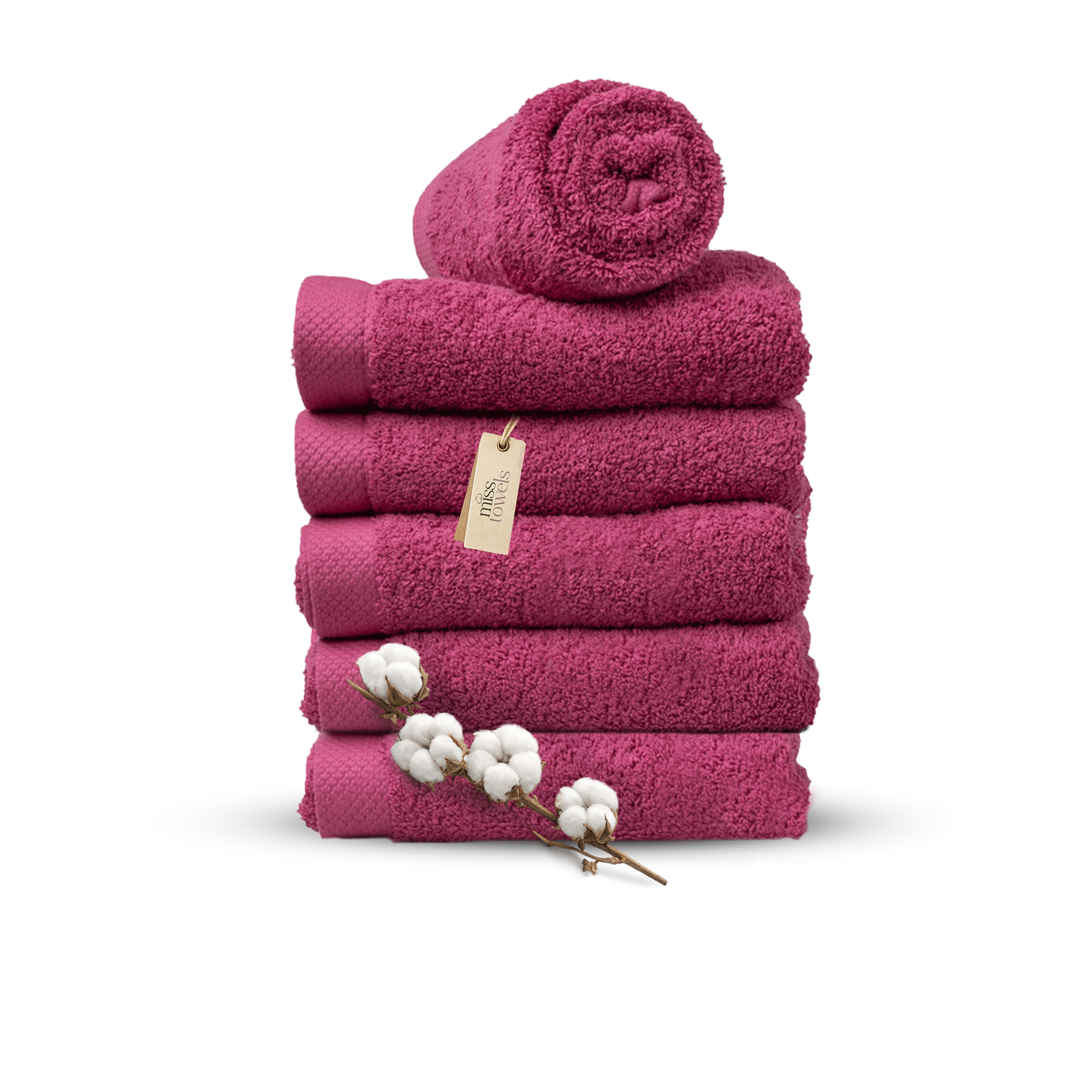 Hotel handdoeken 6 stuks 50x100 Fuchsia