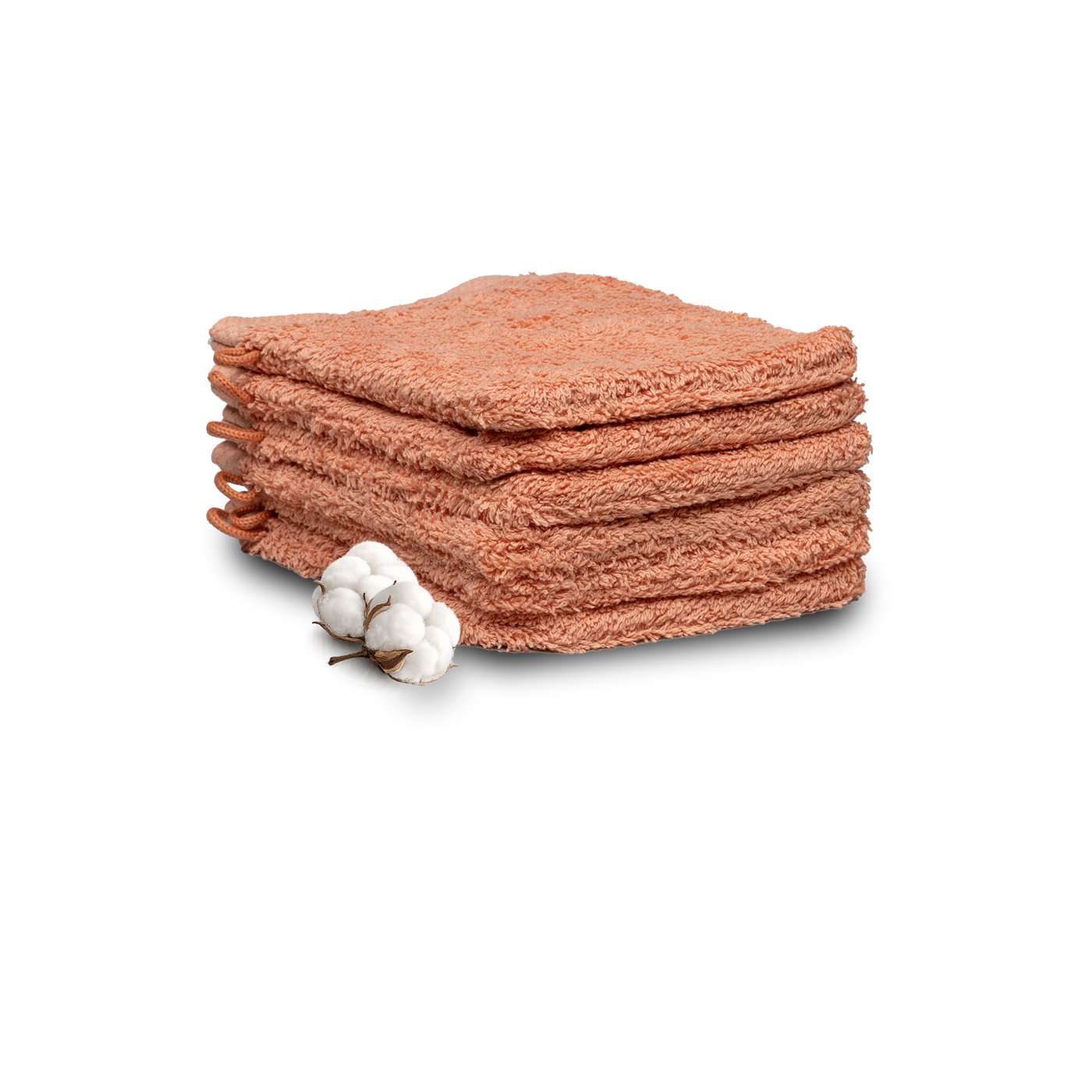 Hotel washandjes zalm
